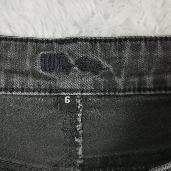 Kut from the Kloth Womens Jeans Skinny Mia Toothpick Denim‎ Black Wash Zipper 6 - Picture 10 of 13